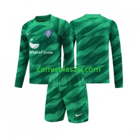 Camisolas de futebol Atlético Madrid Guarda Redes Criança Equipamento Alternativa 2023/24 Manga Comprida